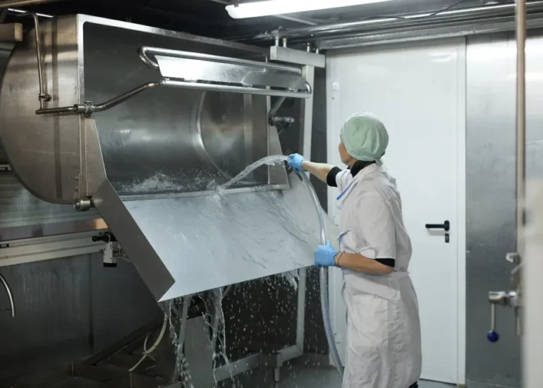 Separator cleaning process for industrial equipment