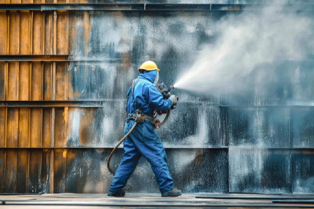 Cargo hold cleaning for coal and petcoke cargo residues